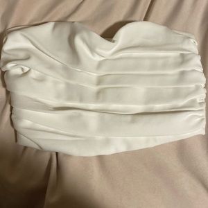 Zara strapless pleated tube top, Size Xs